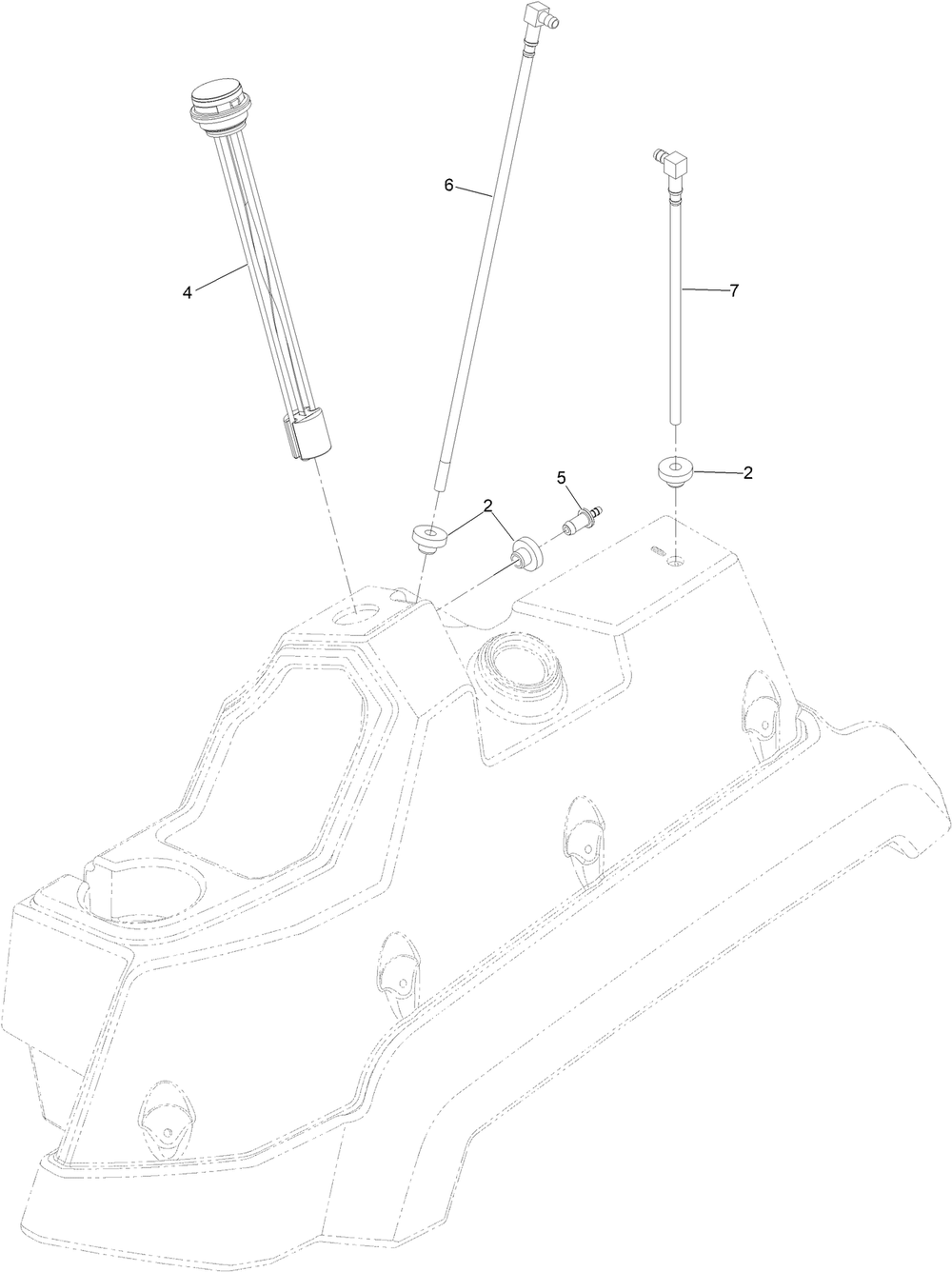 Lh Fuel Tank Assembly 142-8637 Diagram and Parts List for 72144 413000000 - 999999999 Toro Lawn Tractor