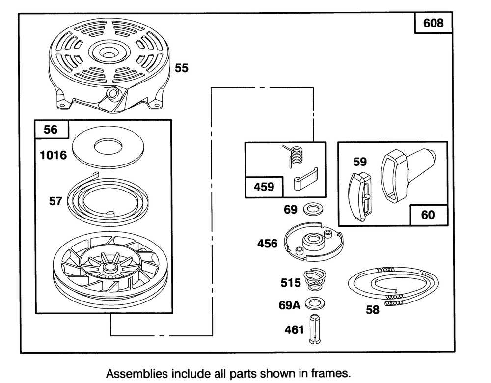 Engine Briggs & Stratton Model 127802-0514-21 Diagram and Parts List for 20806BC 4900001 - 4999999 Toro Lawn Mower