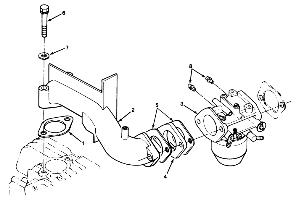 14hp Engine Carburetor Assembly Diagram and Parts List for 22-14O502 2000001 - 2999999 Toro Lawn Tractor