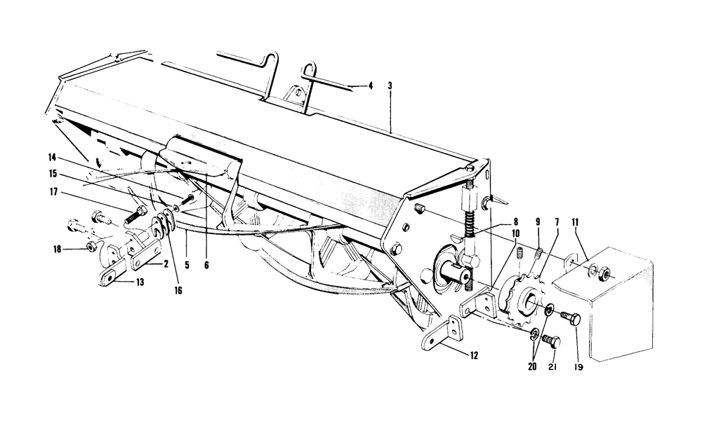 Rear Mower Assembly Diagram and Parts List for 3104 3000001 - 3999999 Toro Lawn Tractor Accessories