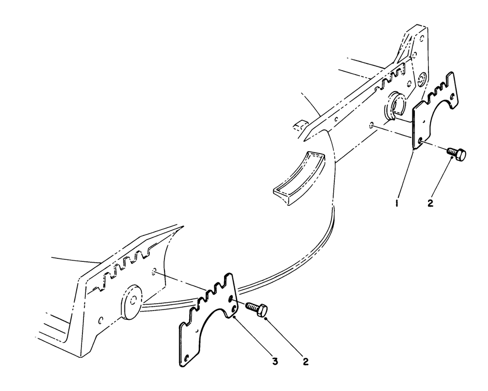 Wear Plate Kit No. 49-4080 (Optional) Diagram and Parts List for 20684 8000001 - 8999999 Toro Lawn Mower