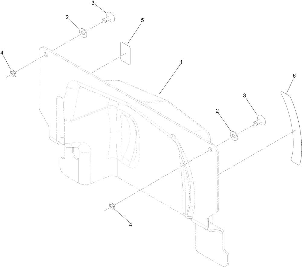 Transaxle Cover Assembly Diagram and Parts List for 34230 400000000-408787720 Toro Spreader