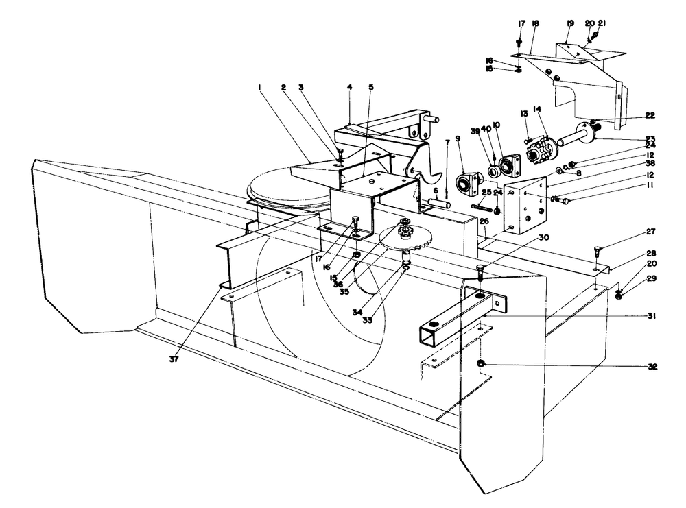 Front Frame Assembly Diagram and Parts List for 74214 (220000001-220999999)(2002) Toro Lawn Mower