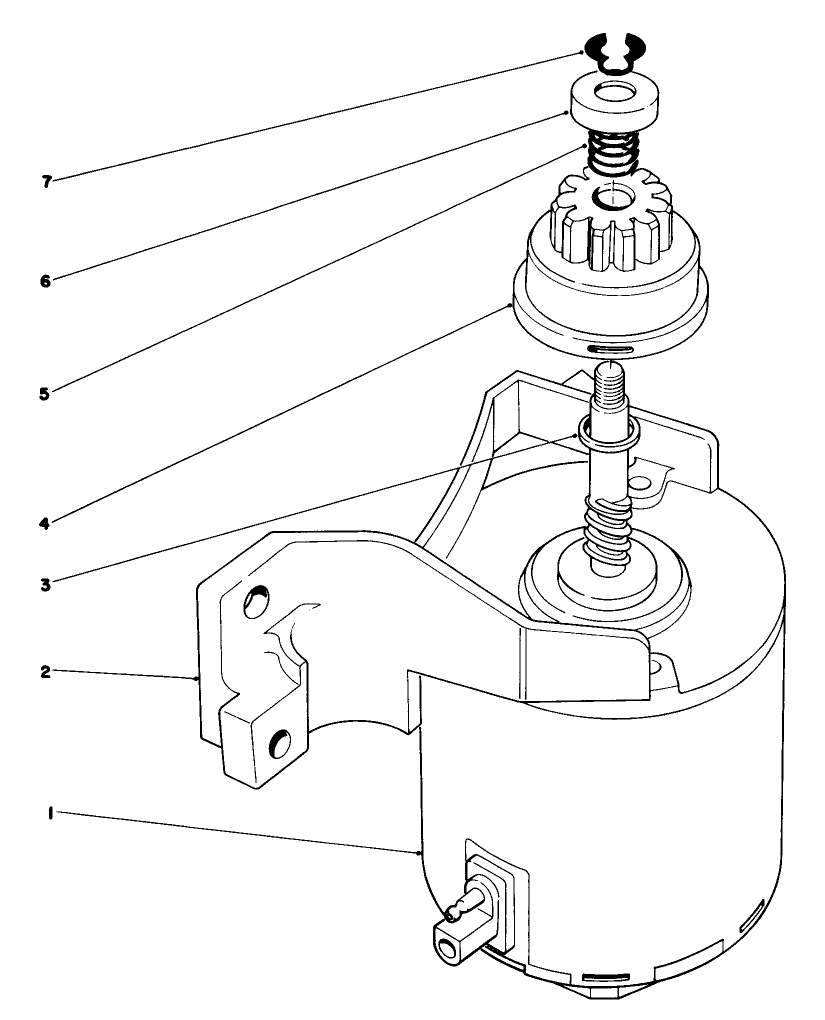 Starter Assembly Diagram and Parts List for 20718 5000001 - 5999999 Toro Lawn Mower