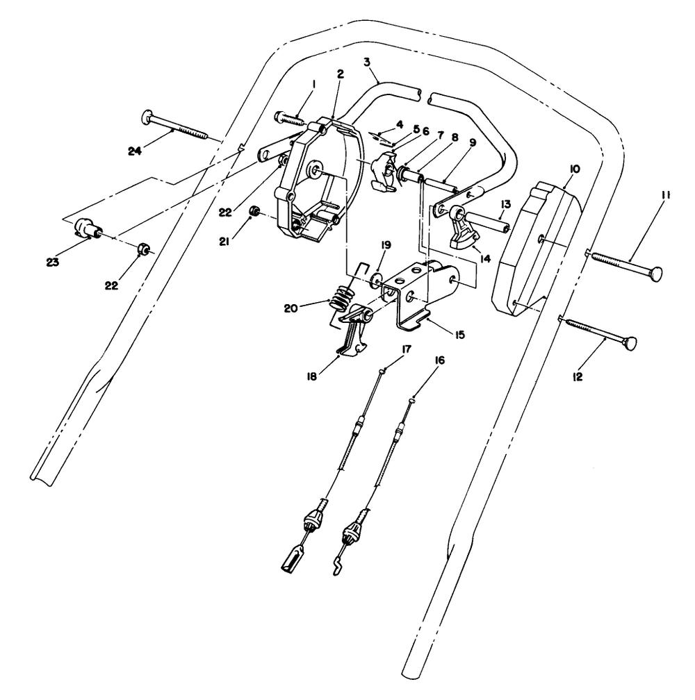 Traction Control Assembly Diagram and Parts List for 26682 9000001 - 9999999 Toro Lawn Mower