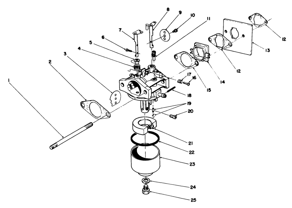 Engine Assembly Model No. 47pj8 Diagram and Parts List for 22025 9000001 - 9999999 Toro Lawn Mower