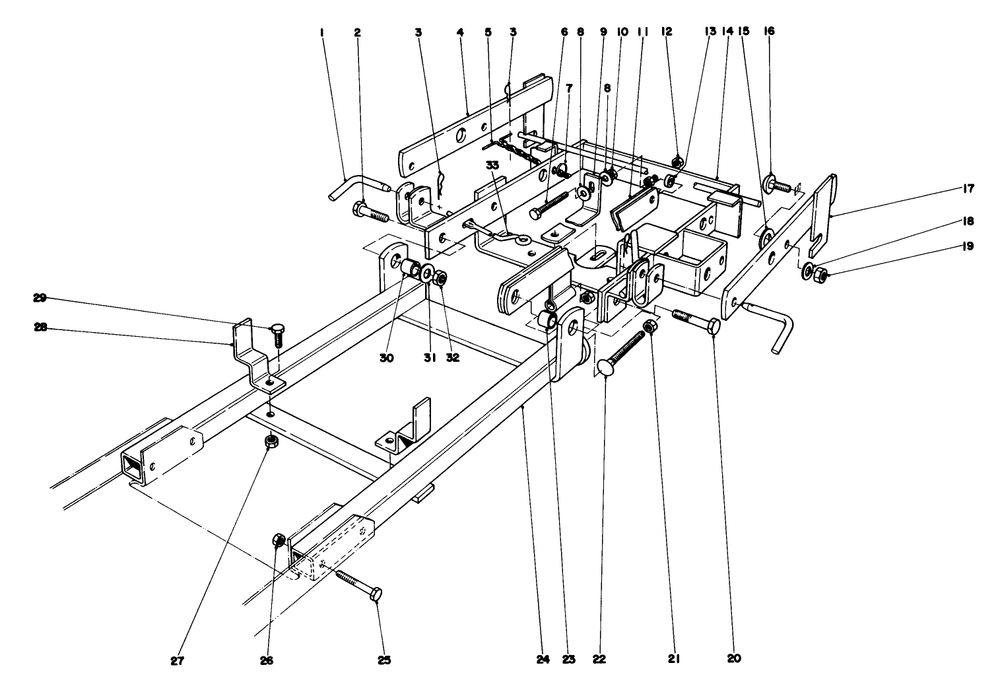36" Snowthrower Attachment Model 59136 Diagram and Parts List for 57356 2000001 - 2999999 Toro Lawn Tractor