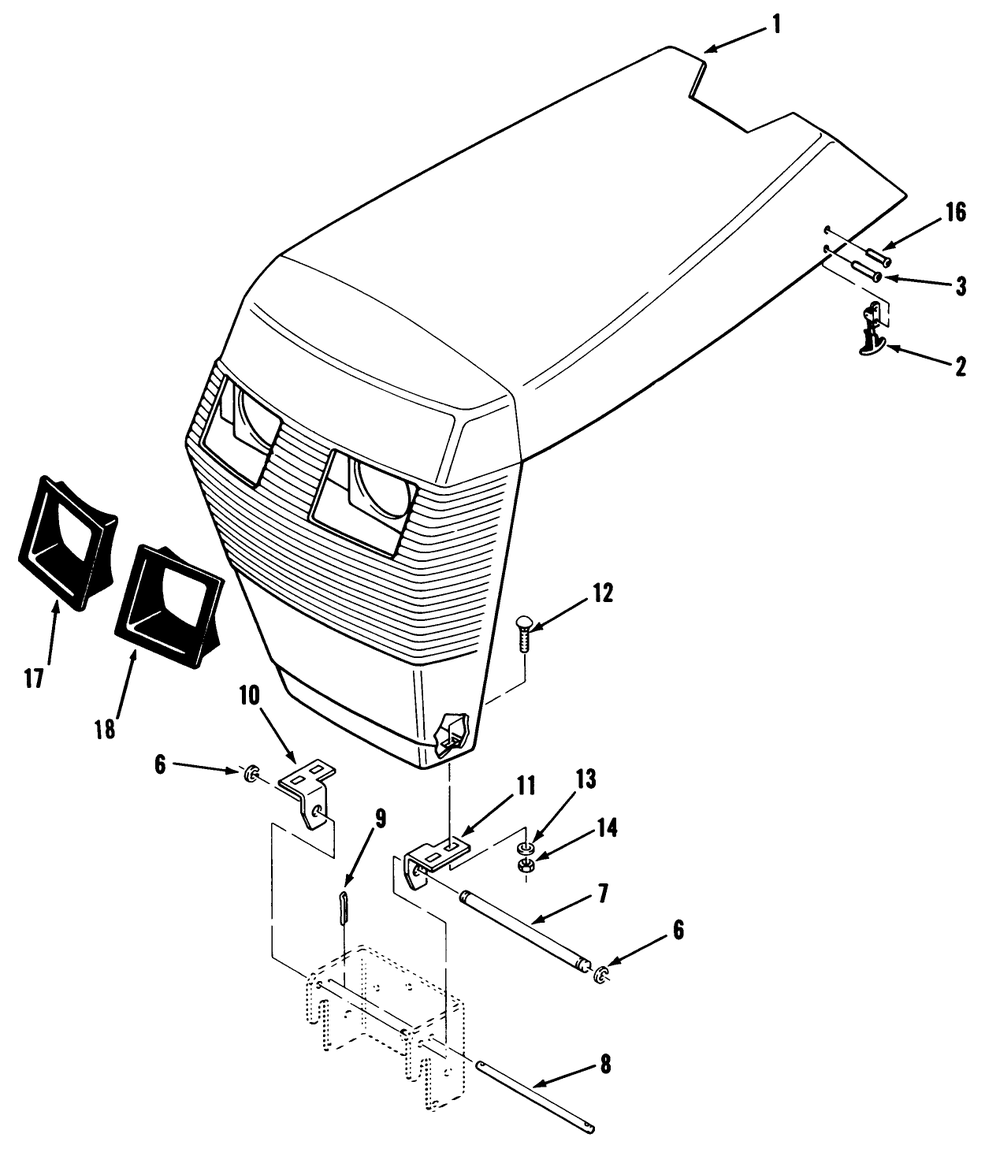 Sheet Metal And Covers Diagram and Parts List for 41-20OE02 1000001 - 1999999 Toro Lawn Tractor