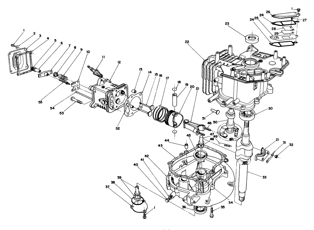 Engine Assembly (Continued) (Model No. Vmj8) Diagram and Parts List for 20622C 9000001 - 9999999 Toro Lawn Mower