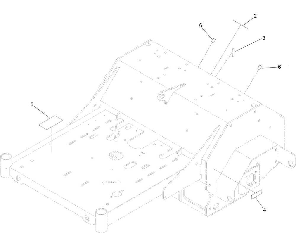 Main Frame Decal Assembly Diagram and Parts List for 39521 409760523-999999999 Toro Aerator
