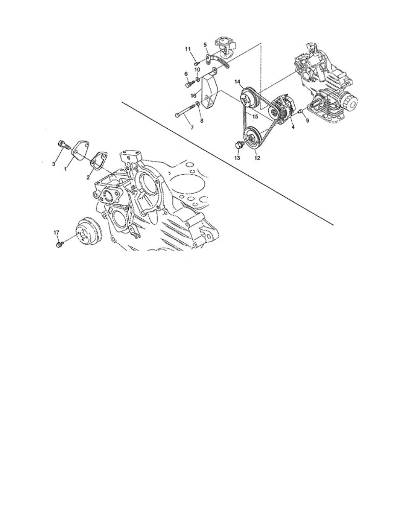 Alternator/Pulley/Fuel Pump Cover Diagram and Parts List for 74264 260000001 AND UP Toro Lawn Mower