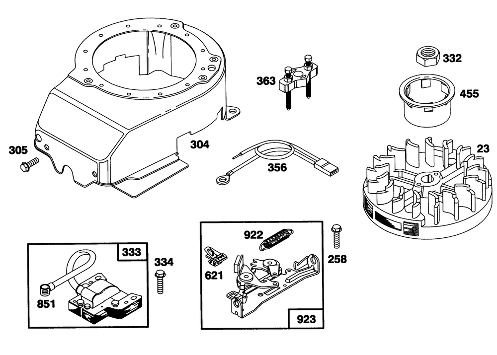 Engine Model 124702-3115-01 Diagram and Parts List for 20435 49000001 - 49999999 Toro Lawn Mower