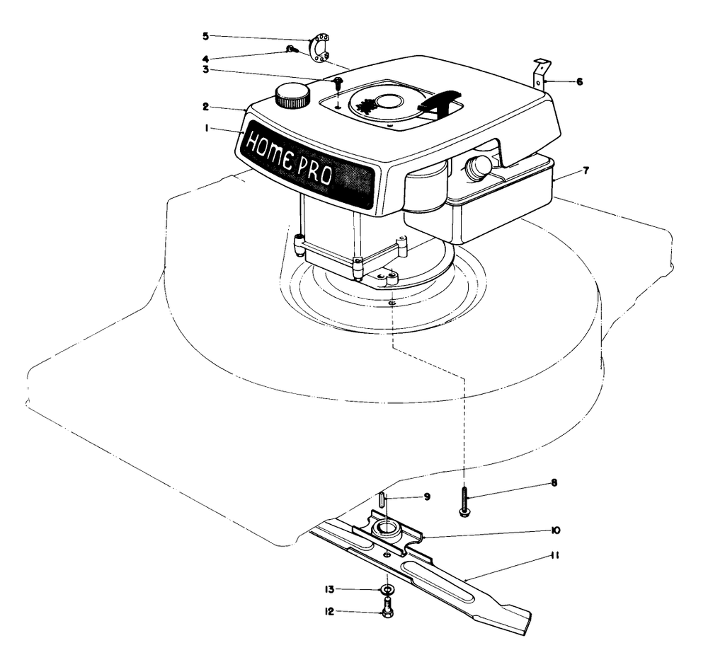 Engine Assembly-Model 16800 Diagram and Parts List for 16810 9000001 - 9999999 Toro Lawn Mower