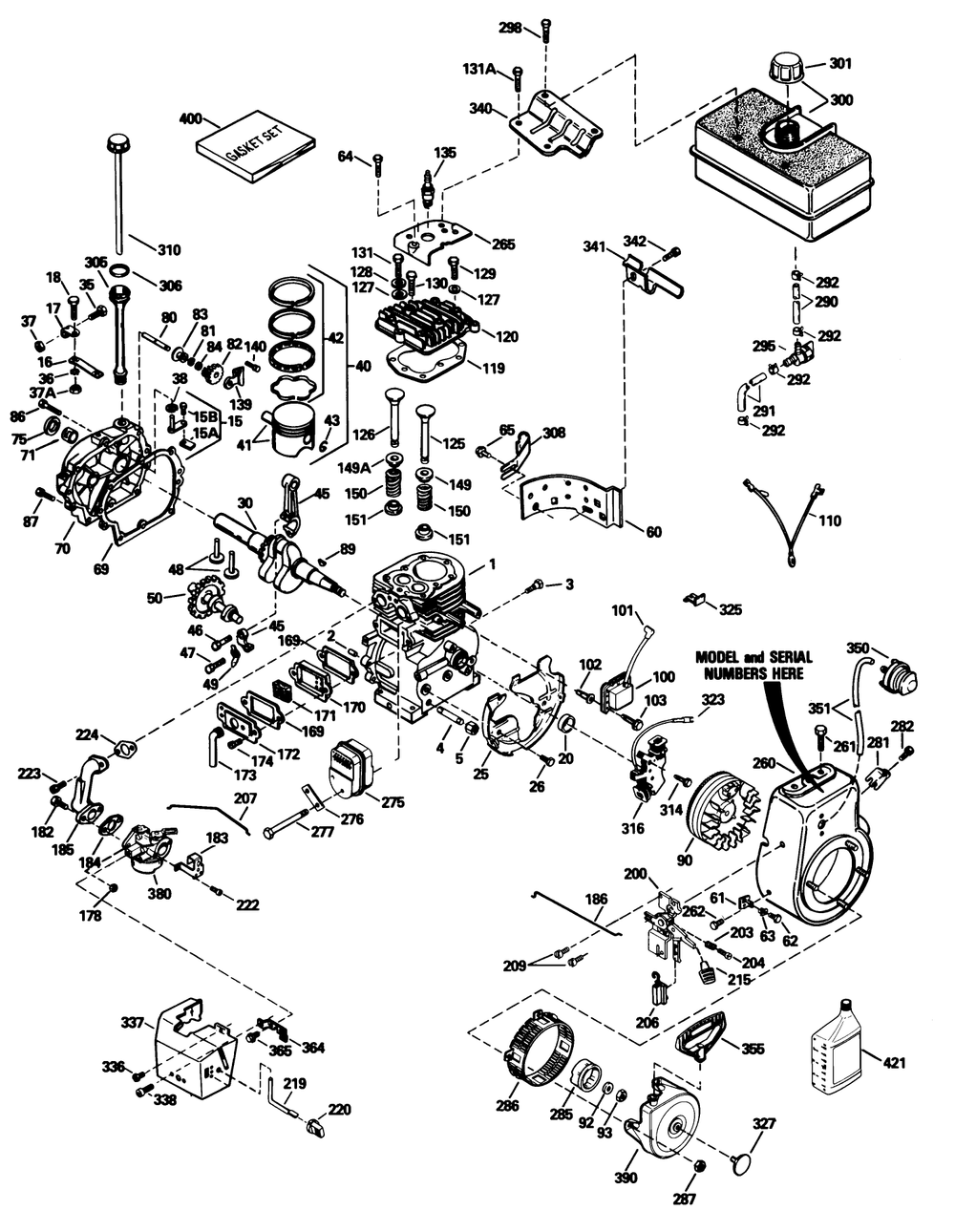 Tecumseh Engine Model Hmsk100-159227s Diagram and Parts List for 38555 3900001 - 3999999 Toro Snow Blower