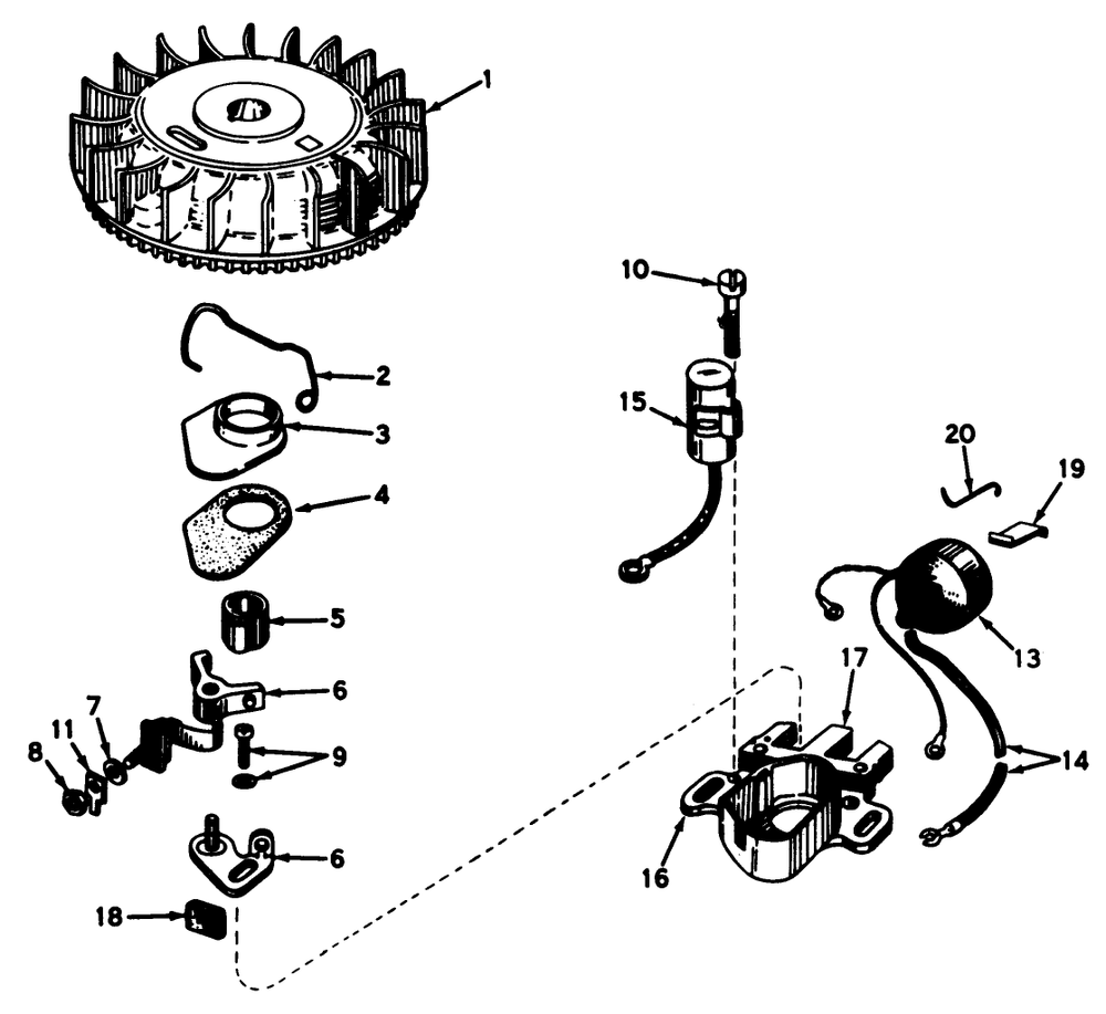 Magnet0 N0. 610793 Diagram and Parts List for 21500 6000001 - 6999999 Toro Lawn Mower