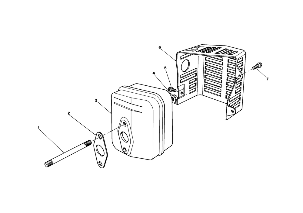 Muffler Assembly (Model No. Vmh7) Diagram and Parts List for 20526 8000001 - 8999999 Toro Lawn Mower