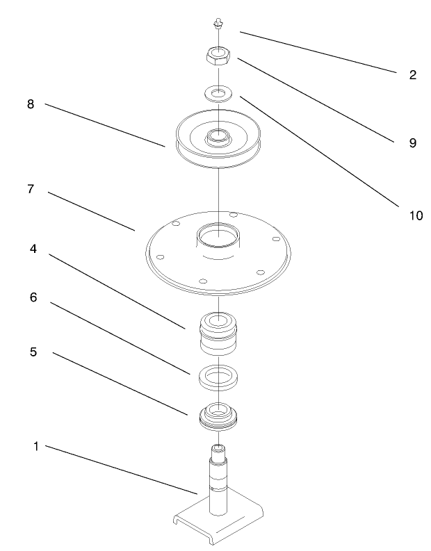 Spindle Housing Assembly No. 27-0870 Diagram and Parts List for 30151 990001 - 999999 Toro Lawn Mower