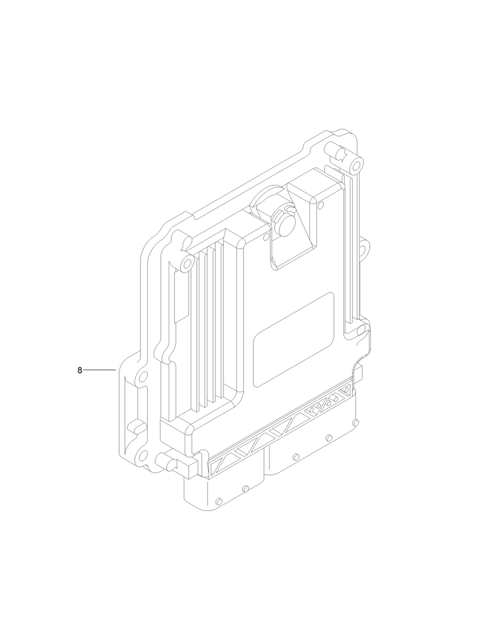 Electronic Control Unit Assembly Diagram and Parts List for 25403 400000000 - 401399999 Toro Lawn Tractor Accessories