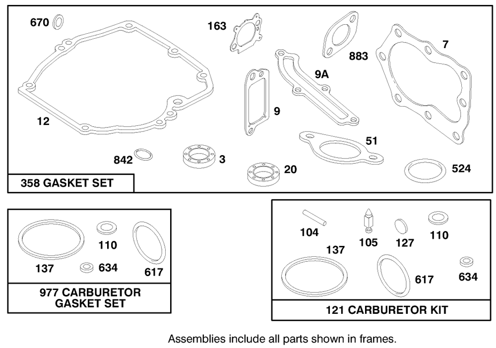 Engine Briggs & Stratton Model 12f802-0650-01 Diagram and Parts List for 20776 7900001 - 7999999 Toro Lawn Mower