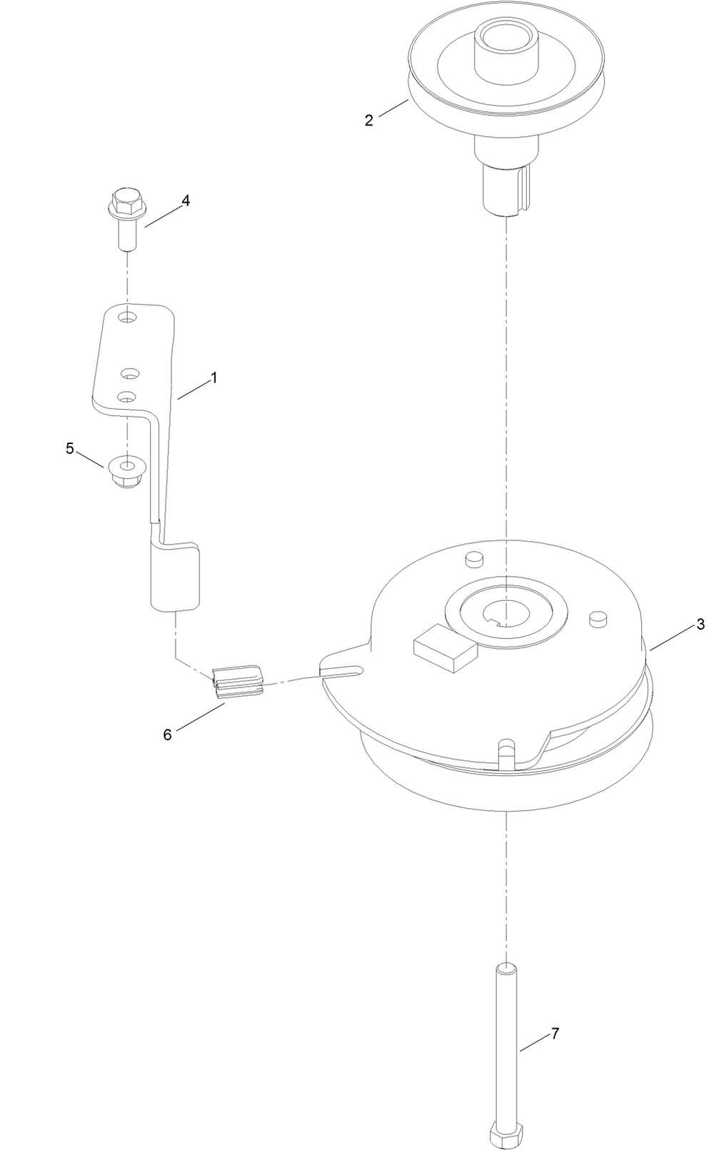 Clutch Assembly Diagram and Parts List for 75750 409479951 - 410219308 Toro Lawn Tractor