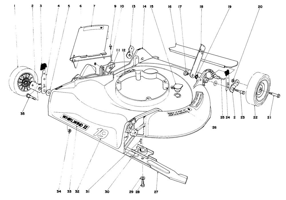 Housing Assembly Model 16067 And 16155 Diagram and Parts List for 16155 9000001 - 9999999 Toro Lawn Mower