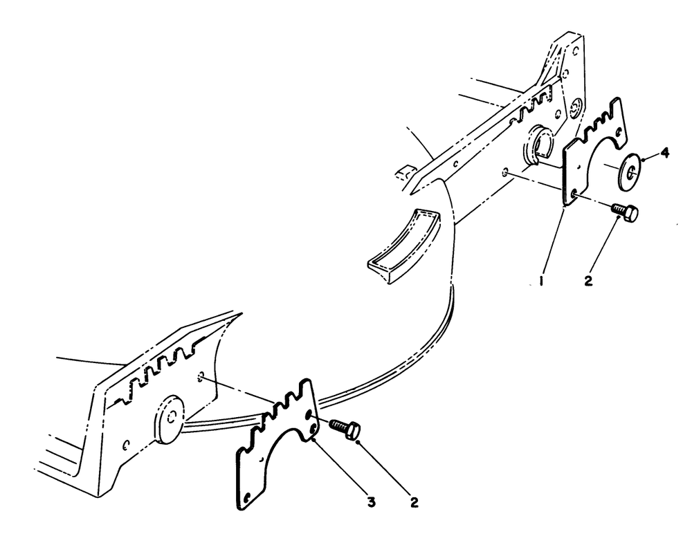 Wear Plate Kit Model No. 49-4080 (Optional) Diagram and Parts List for 20532 9000001 - 9999999 Toro Lawn Mower