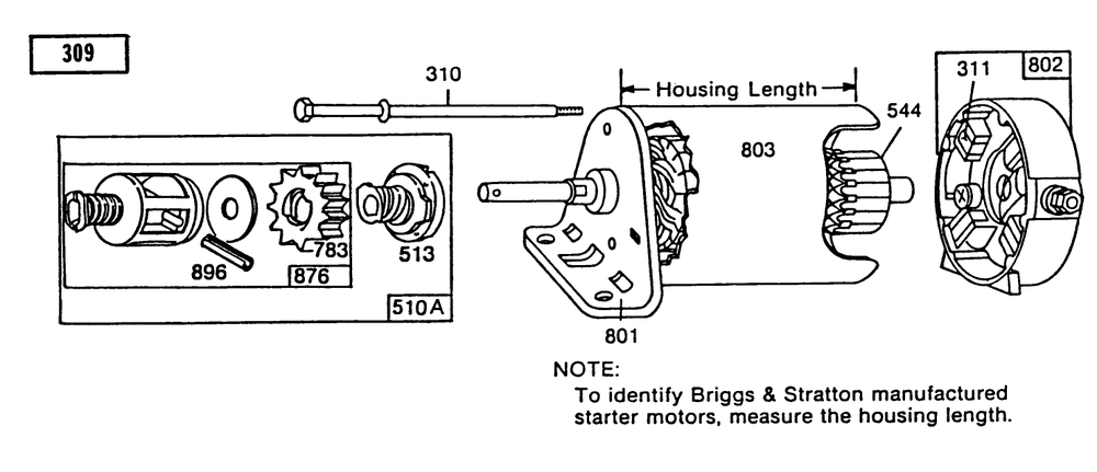 Engine Briggs & Stratton Model No. 191707-2161-01 (Continued) 8 H.P. Rear Engine Rider Electric Model 56145 Diagram and Parts List for 56145 7000001 - 7999999 Toro Lawn Tractor