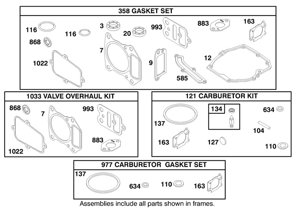 Engine Gts 200 Diagram and Parts List for 20823 9900001 - 9999999 Toro Lawn Mower