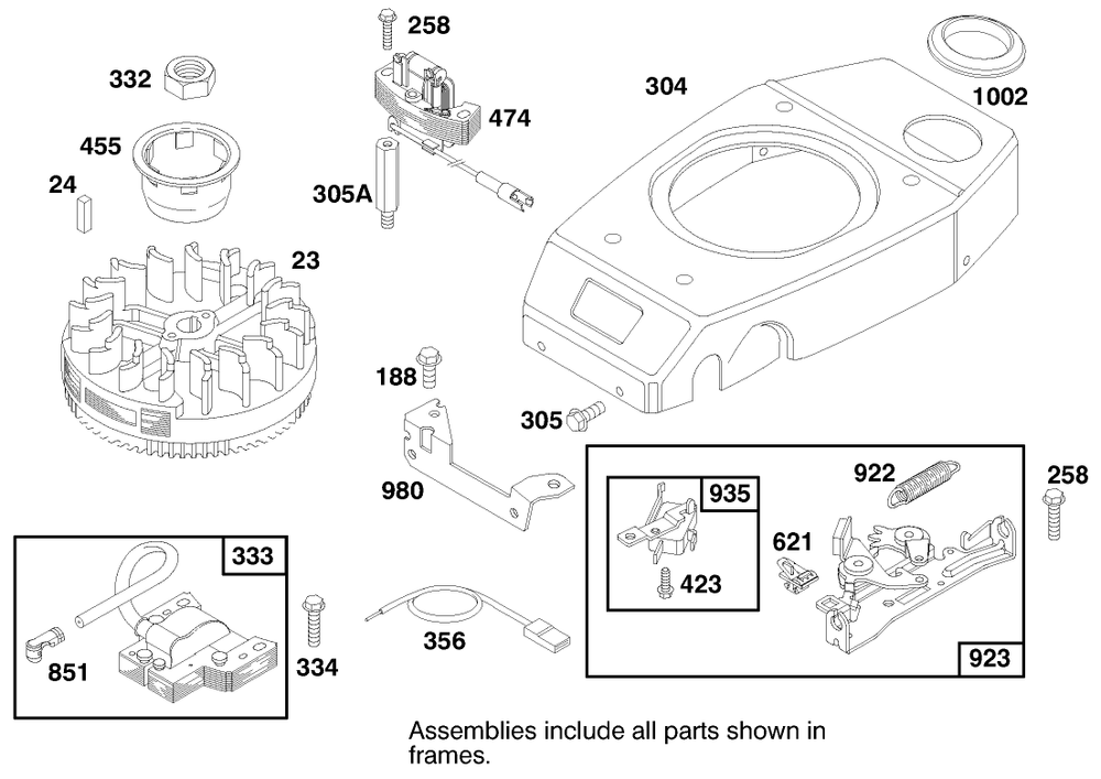 Engine Gts 150 Diagram and Parts List for 20778 7900001 - 7999999 Toro Lawn Mower