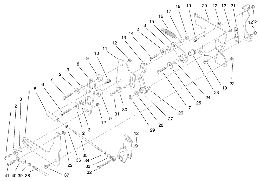 Rear Smart Turn Assembly Diagram and Parts List for 73580 9900001 - 9999999 Toro Lawn Tractor