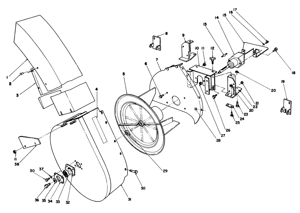 Grass Collection System Model No. 30576 (Optional) Diagram and Parts List for 30754 0000001 - 0999999 Toro Lawn Tractor