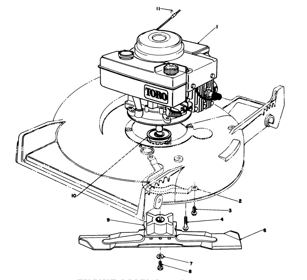 Engine Assembly (Continued) Diagram and Parts List for 20692 9000001 - 9999999 Toro Lawn Mower