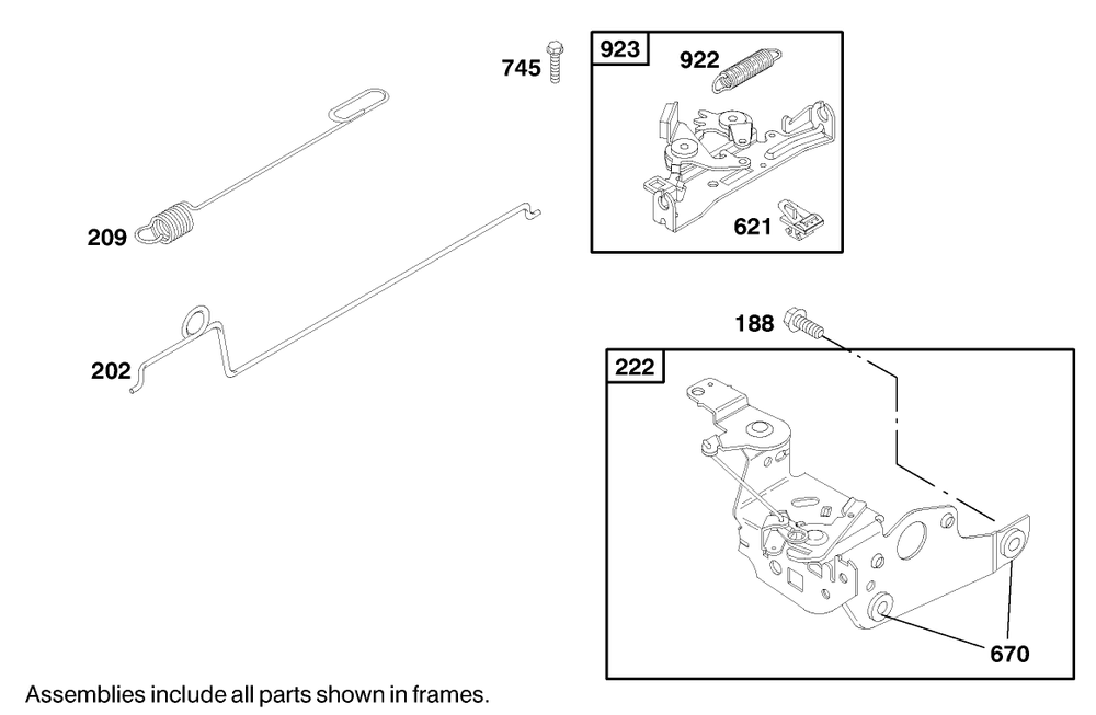 Engine Briggs & Stratton Model 12u802-1740-E1 Diagram and Parts List for 20716 9900001 - 9999999 Toro Lawn Mower