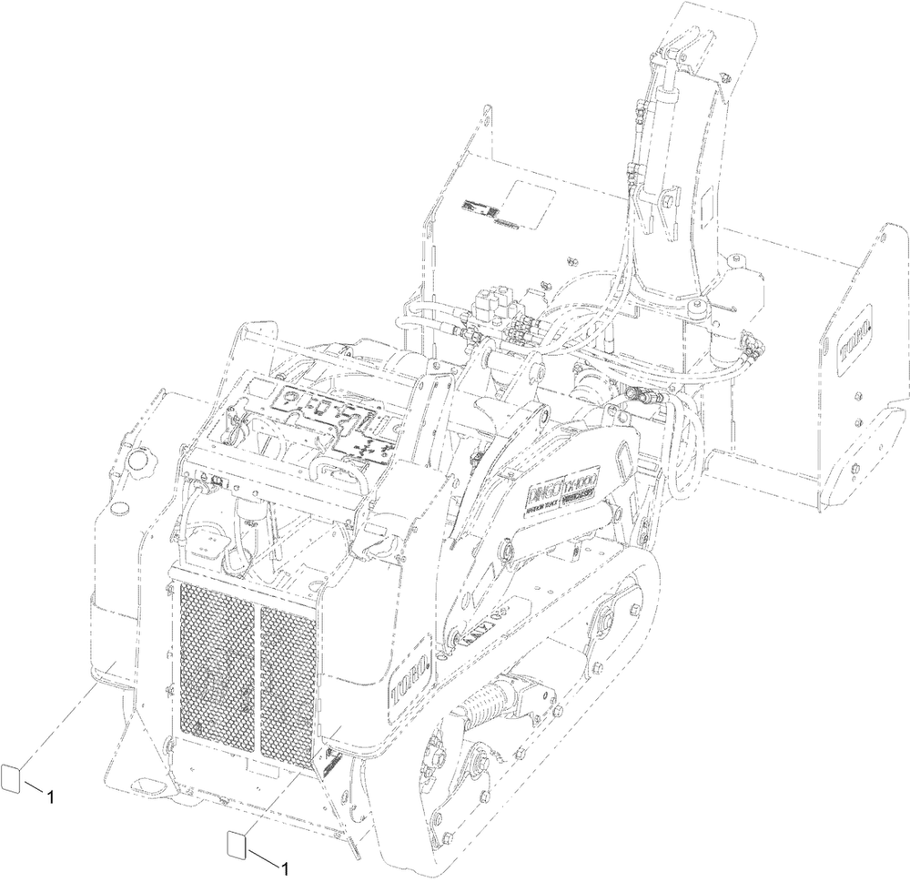 Reflector Kit Assembly No. 144-7107 Diagram and Parts List for 144-7107  Toro Lawn Tractor Accessories
