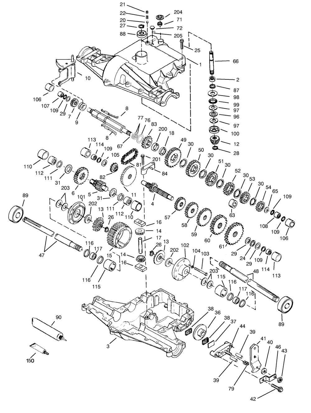 Peerless Transaxle 820-024/820-024a Diagram and Parts List for 72045 7900001 - 7999999 Toro Lawn Tractor