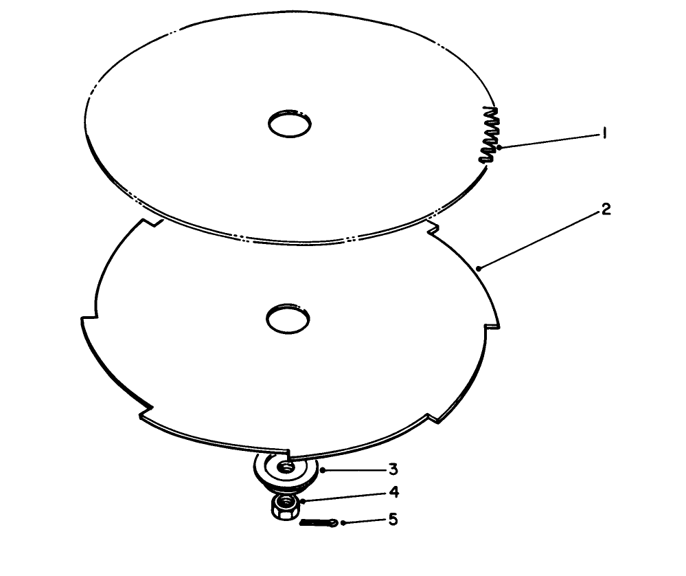 Saw Blade And Brush Blade (Optional) Diagram and Parts List for 51643 6000001 - 6999999 Toro Trimmer