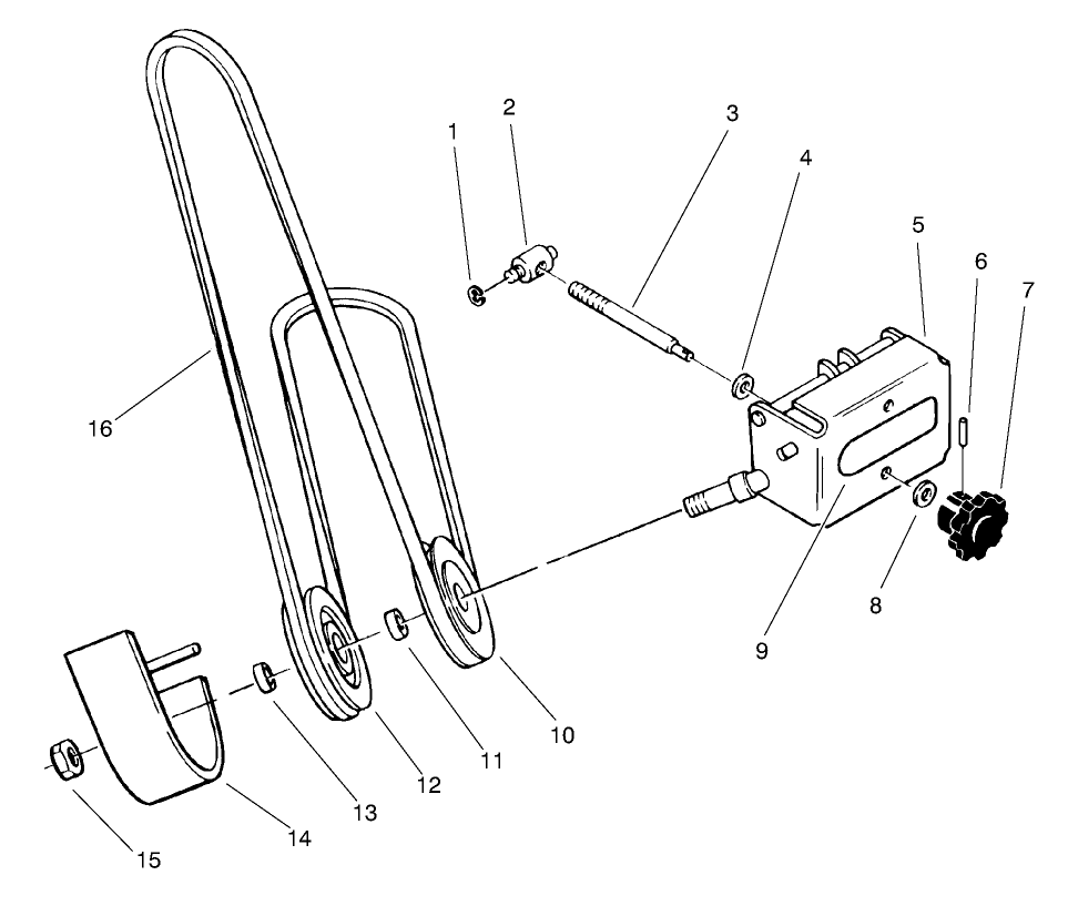 Idler Assembly Diagram and Parts List for 78360 6900001 - 6999999 Toro Lawn Mower