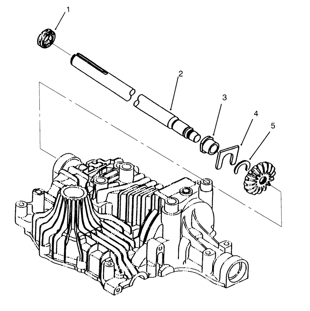 Axle Shaft Tuff Torq Transmission K61 (Toro) Diagram and Parts List for 72084 6900001 - 6999999 Toro Lawn Tractor