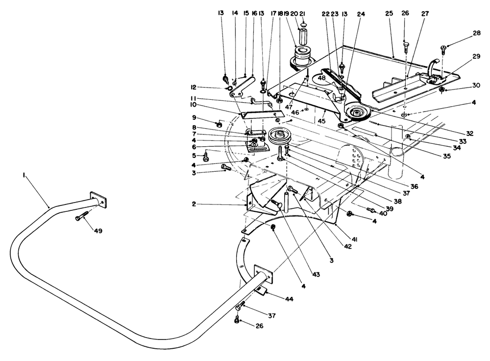 52" Blower Kit Model No. 30502 (Optional) (Continued) Diagram and Parts List for 30798 0000001 - 0999999 Toro Lawn Tractor