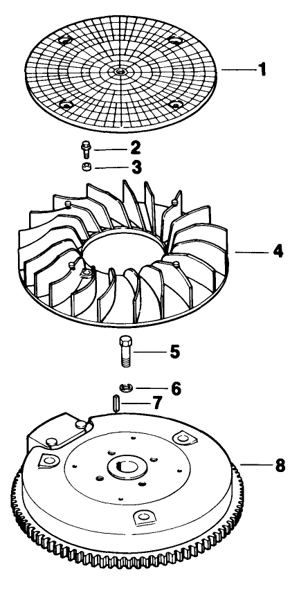 Flywheel-Engine Kohler Model No. Mv16s-Type 56519 Diagram and Parts List for 30180 200001 - 299999 Toro Lawn Tractor Accessories