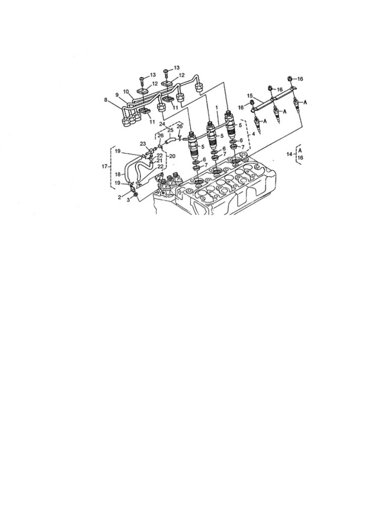 Nozzle Holder/Glow Plug Diagram and Parts List for 74264 260000001 AND UP Toro Lawn Mower