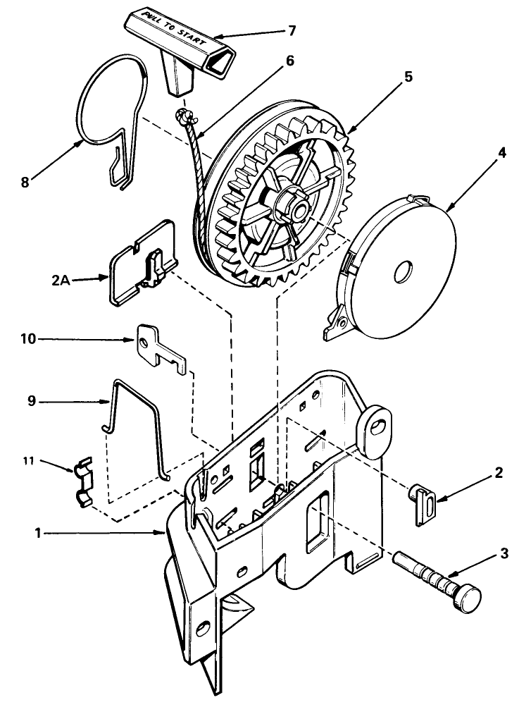Starter No. 590531 Diagram and Parts List for 20758 3000001 - 3999999 Toro Lawn Mower