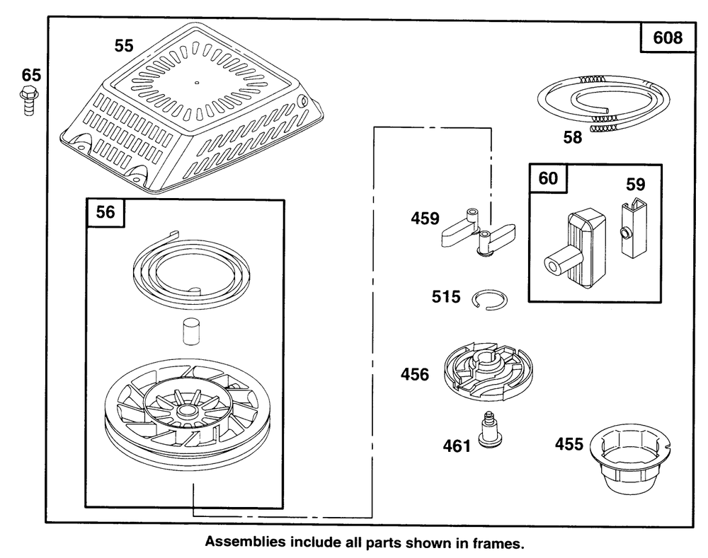 Engine Gts 150 Diagram and Parts List for 22150 6900001 - 6999999 Toro Lawn Mower