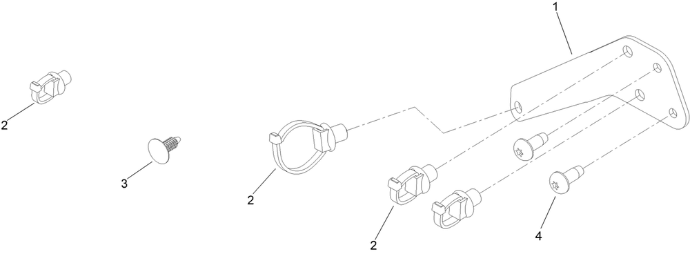 Harness Routing Assembly No. 147-7843 Diagram and Parts List for 147-7843  Toro Lawn Tractor