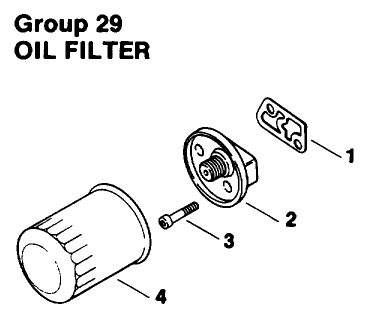 Engine Kohler Model No. Mv16s-Type Ps56519 Oil Filter Group 29 Diagram and Parts List for 30180 490001 - 490730 Toro Lawn Tractor Accessories
