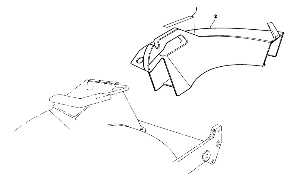 Side Discharge Chute Model No. 59168 (Optional) Diagram and Parts List for 20218 1000001 - 1999999 Toro Lawn Mower
