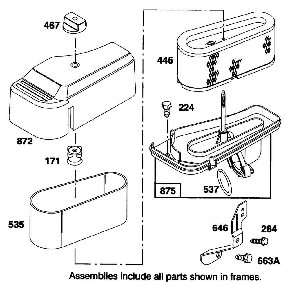 Engine Briggs & Stratton Model 28q777-0168-01 Diagram and Parts List for 71192 5900001 - 5999999 Toro Lawn Tractor