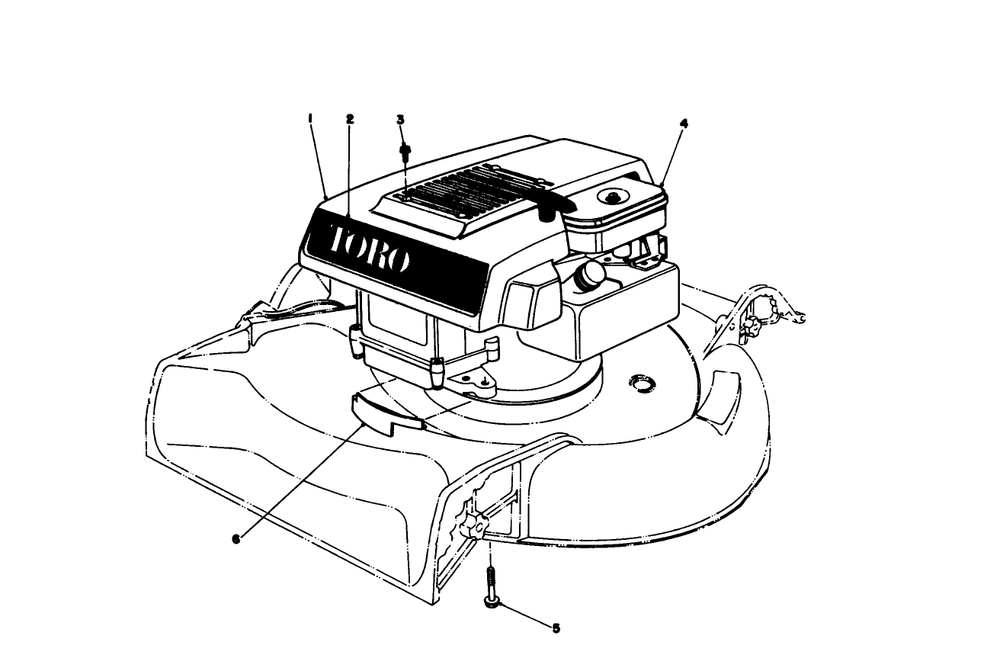 Engine Assembly Model 16009 & 16113 Diagram and Parts List for 16277 7000001 - 7999999 Toro Lawn Mower