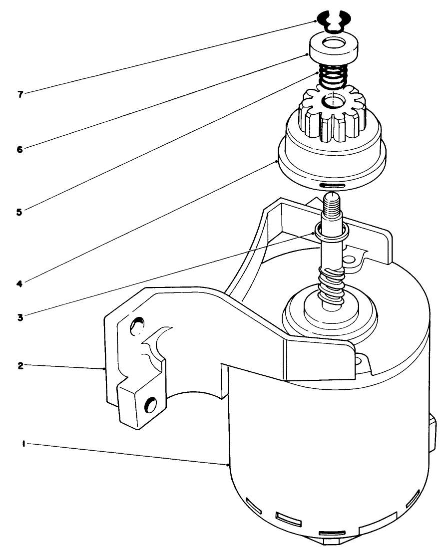 Starter Assembly Diagram and Parts List for 20574 9000001 - 9999999 Toro Lawn Mower