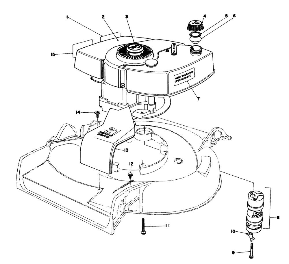 Engine Assembly Diagram and Parts List for 16380 0000001 - 0999999 Toro Lawn Mower